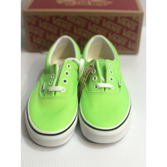 Vans Era (Neon) Green Gecko True White Womens Clas - Picture 12 of 12